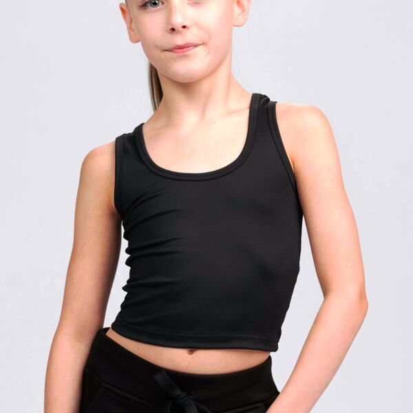 Studio Essentials Girls Poly-Spandex Crop Tank Thumbnail